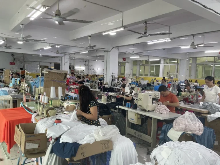 Sewing department of our activewear factory