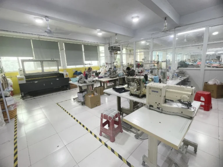 Sampling department for custom sportswear