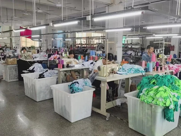 Activewear production line in our Quanzhou factory