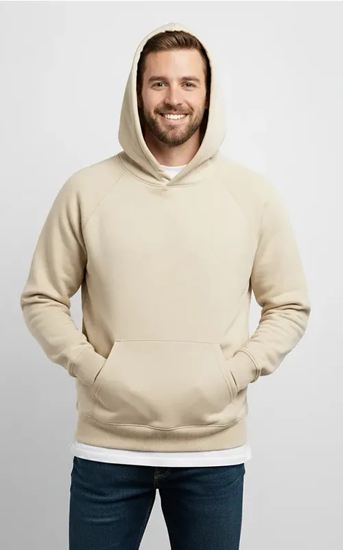 Classic Pullover Sweatshirt with Kangaroo Pocket (4)