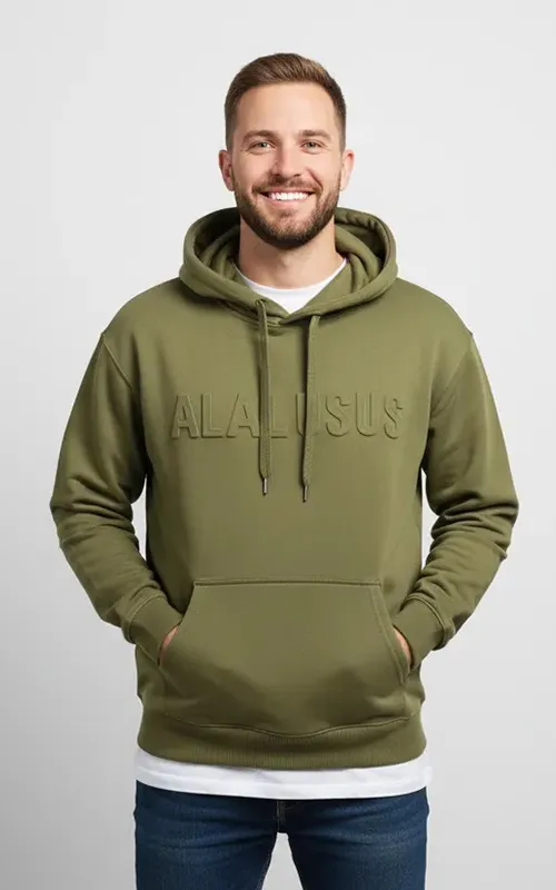 Embossed Logo Pullover Hoodie (5)