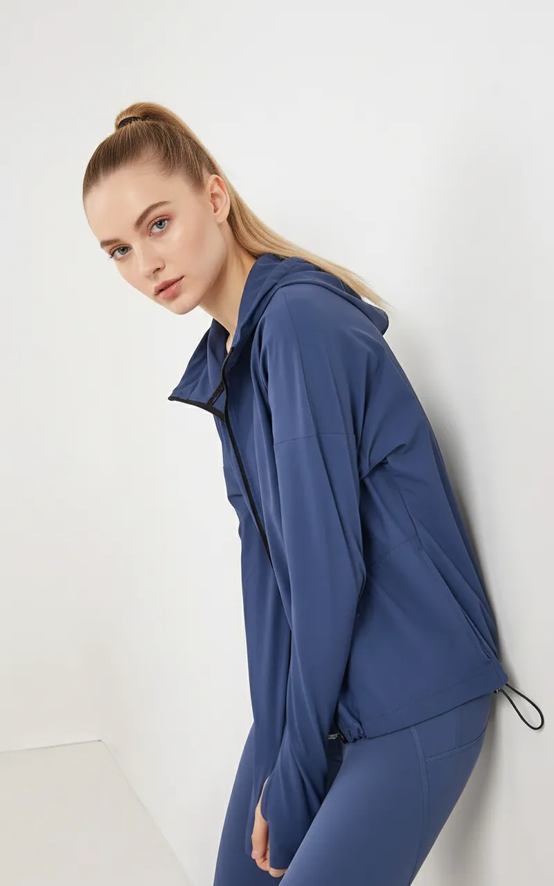 Fitness & Training Long Sleeve Jacket with Adjustable Hem (7)