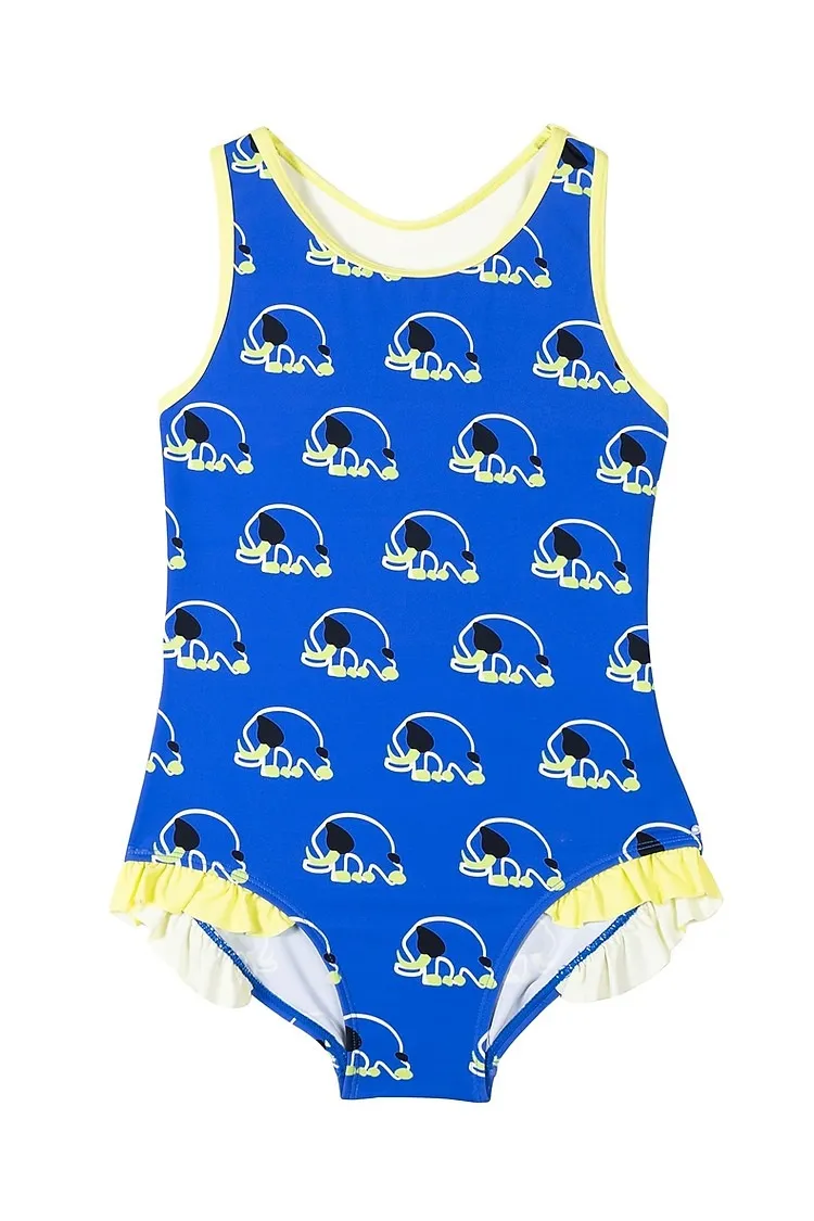 Girls Swimwear with Ruffle Hem (4)