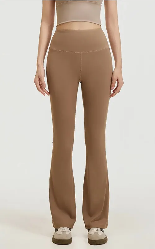 High Waist Flare Leg Yoga Pants for Women (1)