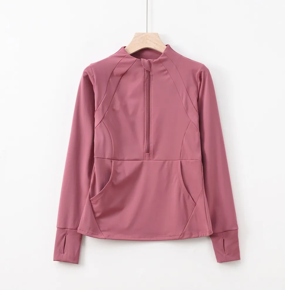 Ladies Activewear Training Jacket with Half Zip (5)