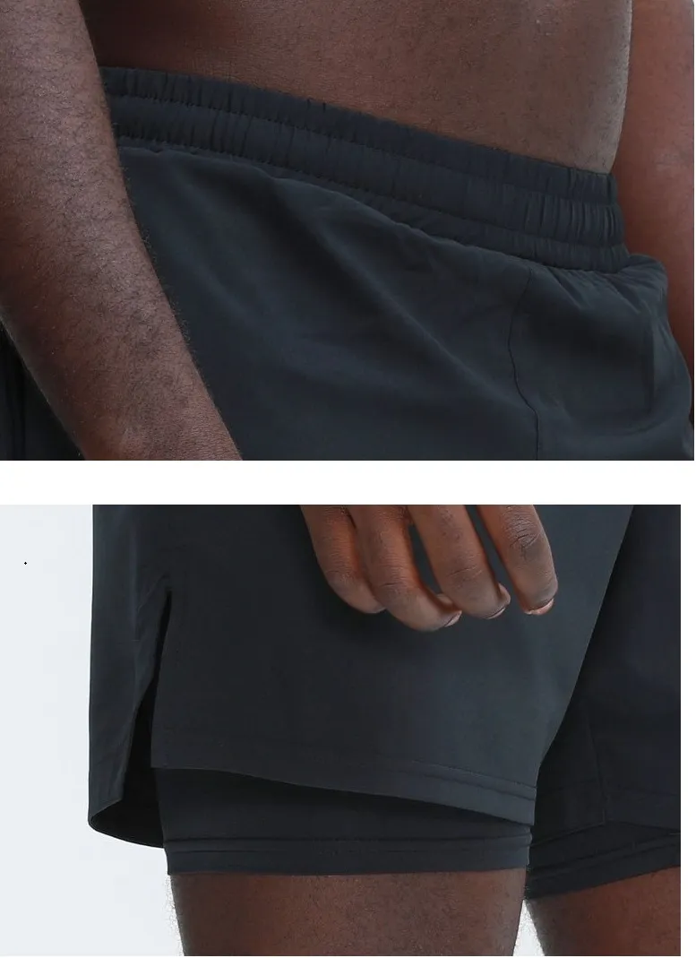 Men’s 2-in-1 Quick-Dry Workout Shorts with Inner Support (2)