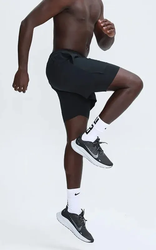 Men’s 2-in-1 Quick-Dry Workout Shorts with Inner Support (4)