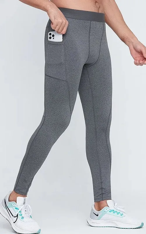 Men’s Full Length Athletic Running Leggings Gym Wear - photo 5