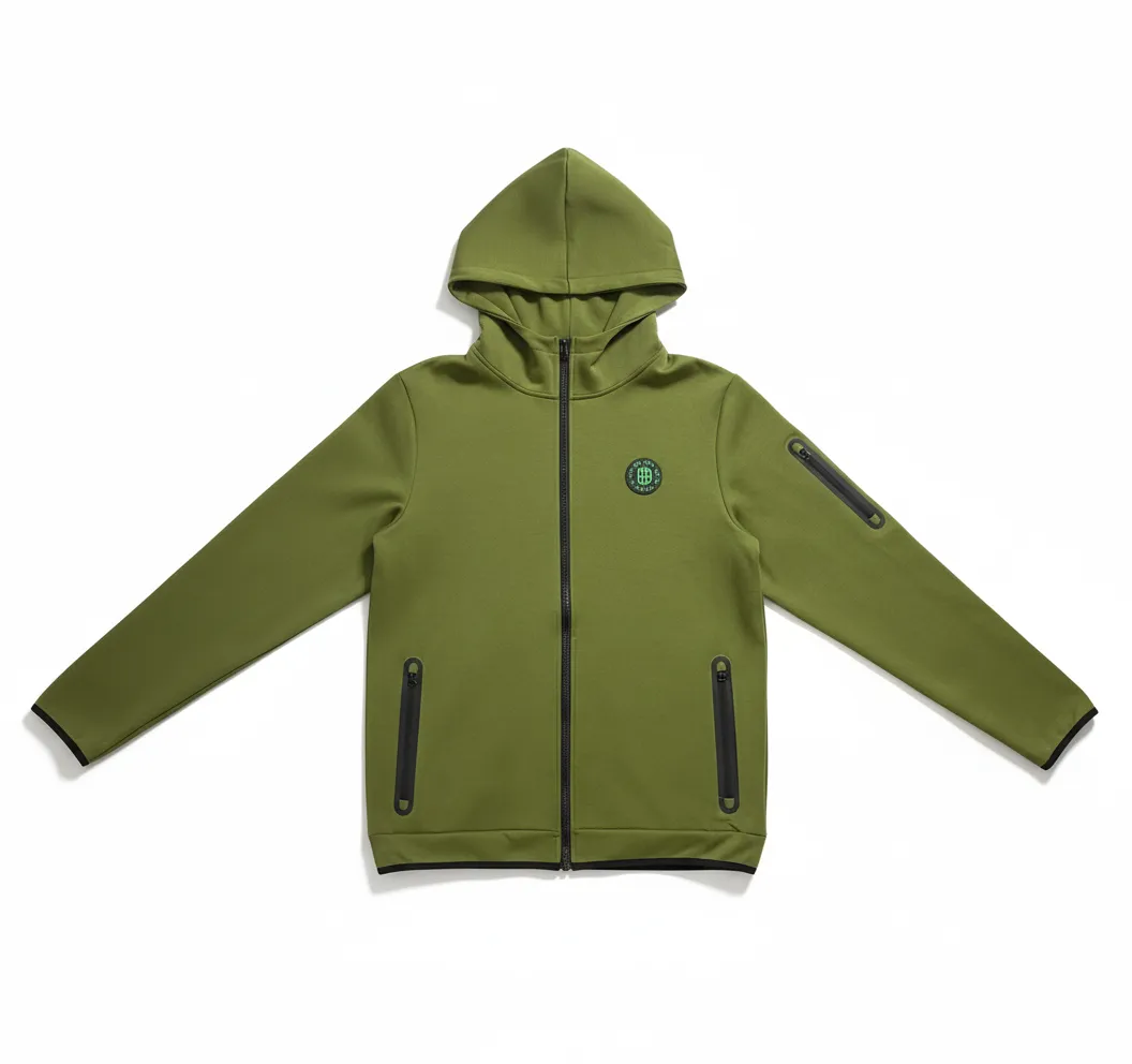 Men’s Hoodie with Laser Bonded Zipper Pockets (4)