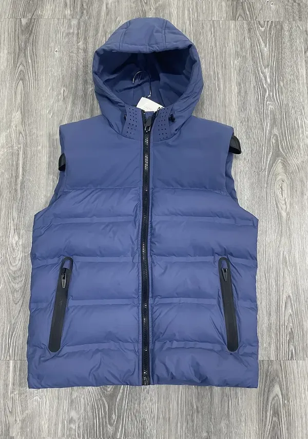 Men's Lightweight Hooded Puffer Vest – Water-Resistant Outerwear (1)