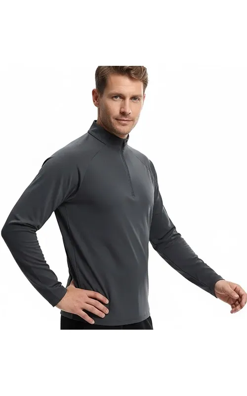 Men’s Long Sleeve Half Zip Training Top (2)