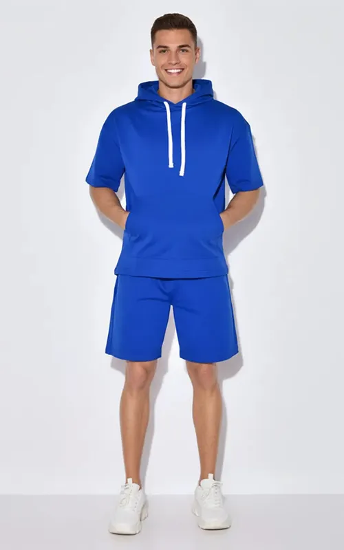 Men's Short Sleeve Hoodie Track suit (4)