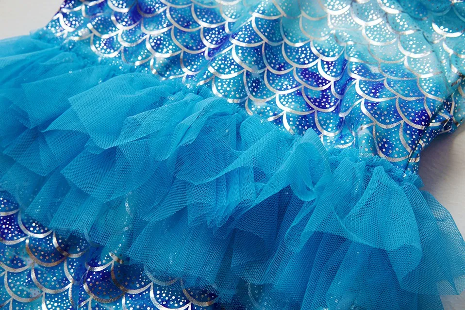 Mermaid Foil print One Piece Bathing Suit (2)