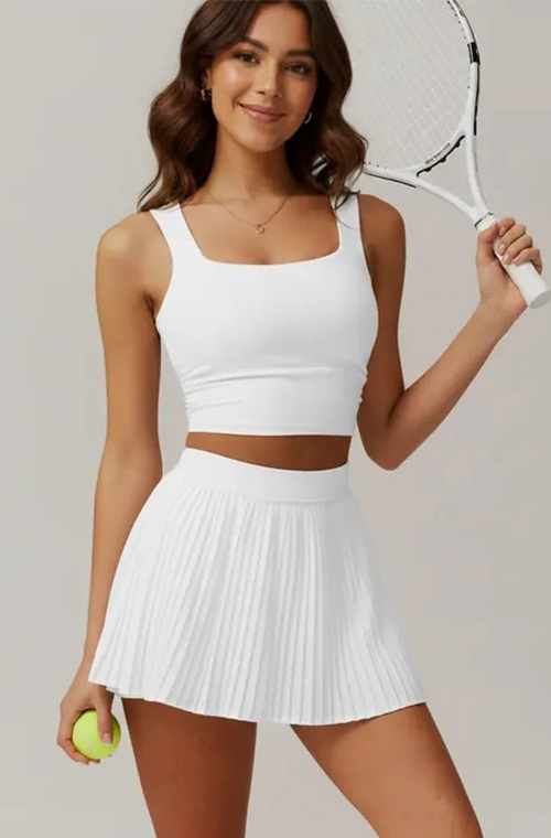 Women’s Active Tennis Skirt Set (1)
