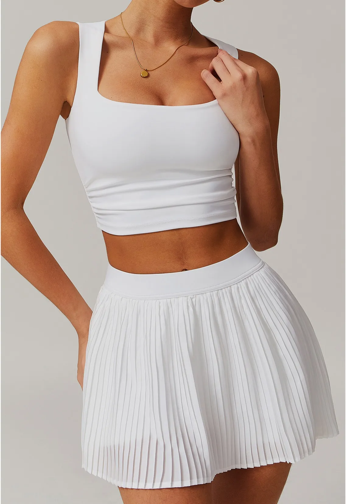 Women’s Active Tennis Skirt Set (3)