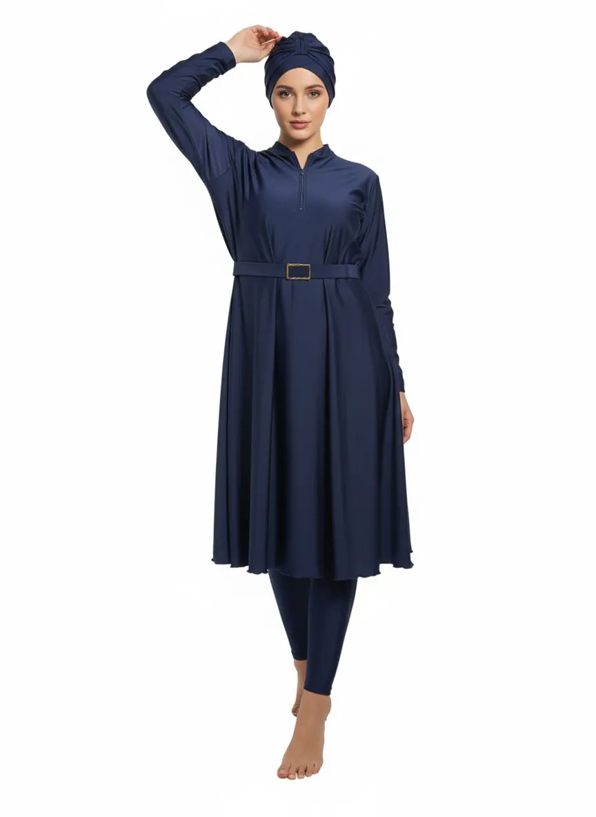 Women’s Loose-Fit Muslim Swimwear Set (4)