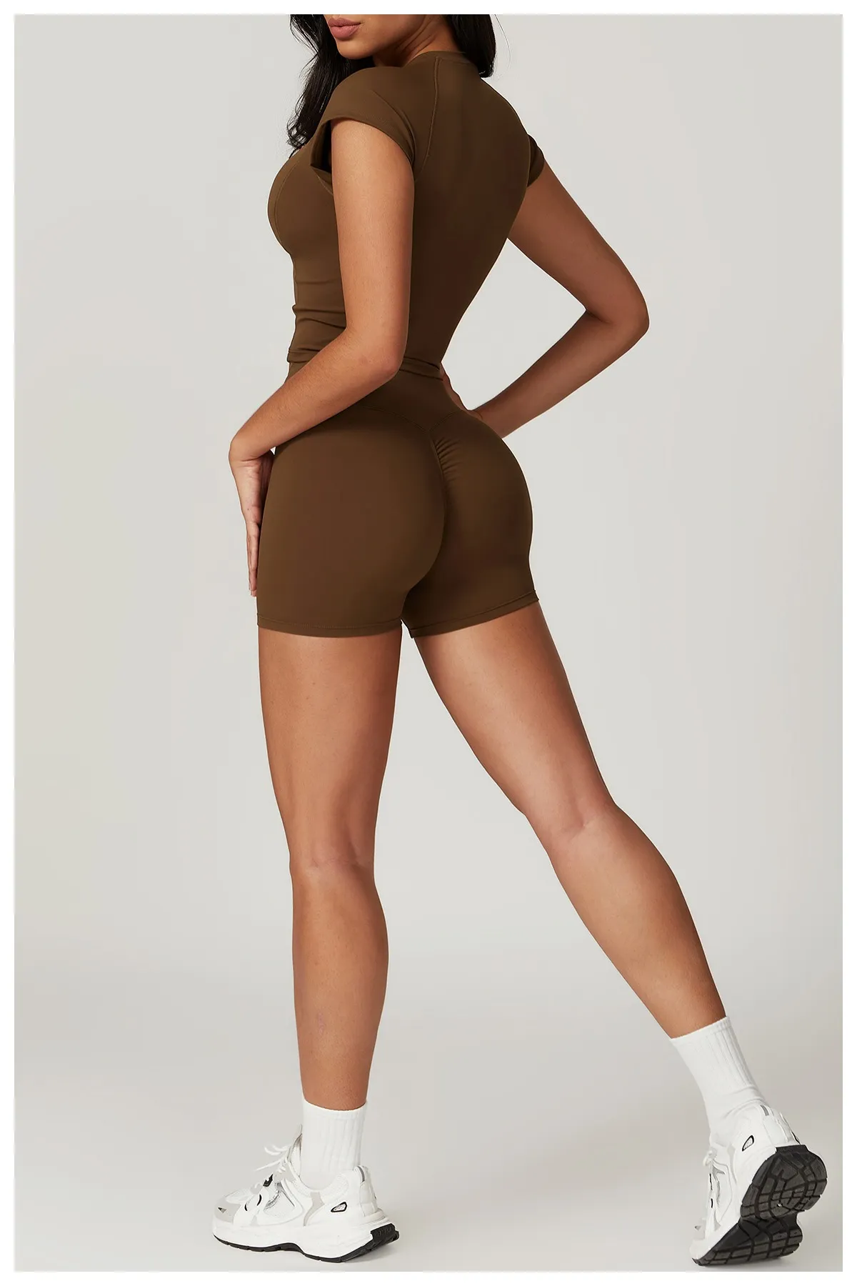 Women’s Short Sleeve Crop Top – Quick Dry Athletic Tee for Training (3)