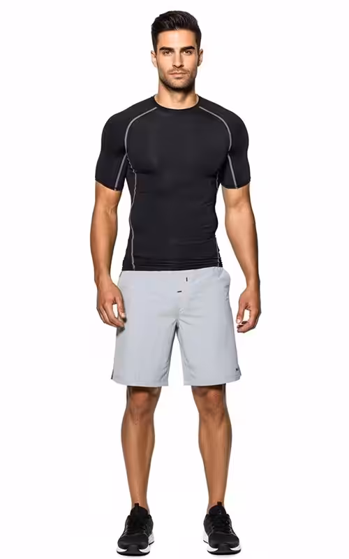 Men’s Compression Short Sleeve Sports T-Shirt for  Gym & Running - photo 7
