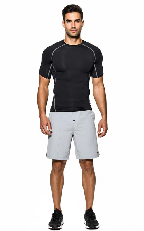 Men's Short Sleeve Tight Fit Sports Tee