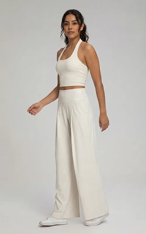 Women’s Loose High-Waist Breathable Quick-Dry Wide-Leg Yoga Activewear Pants (2)