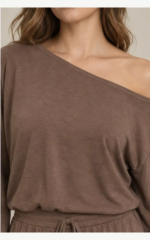 Women’s Asymmetric Long Sleeve Sport Lounge Set - photo 3